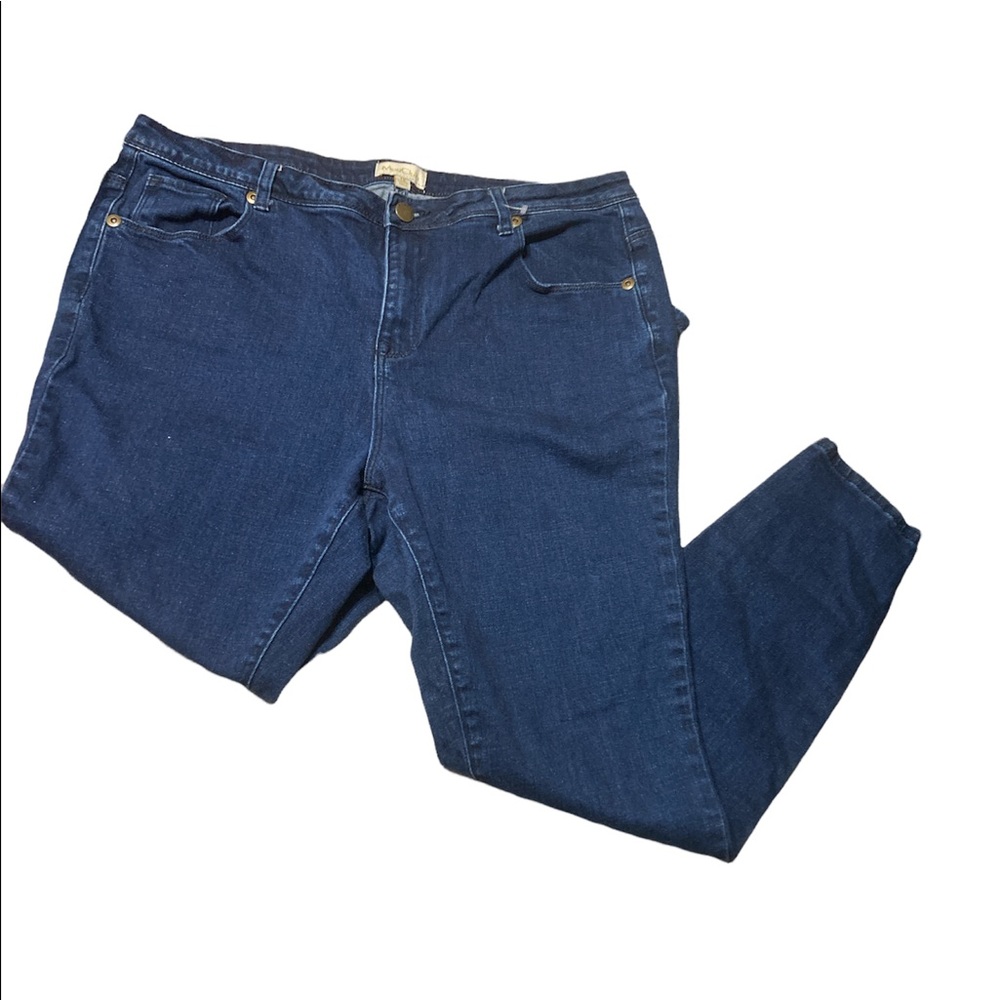 ModCloth Dark Wash Denim Skinny Jeans Plus Size 1X